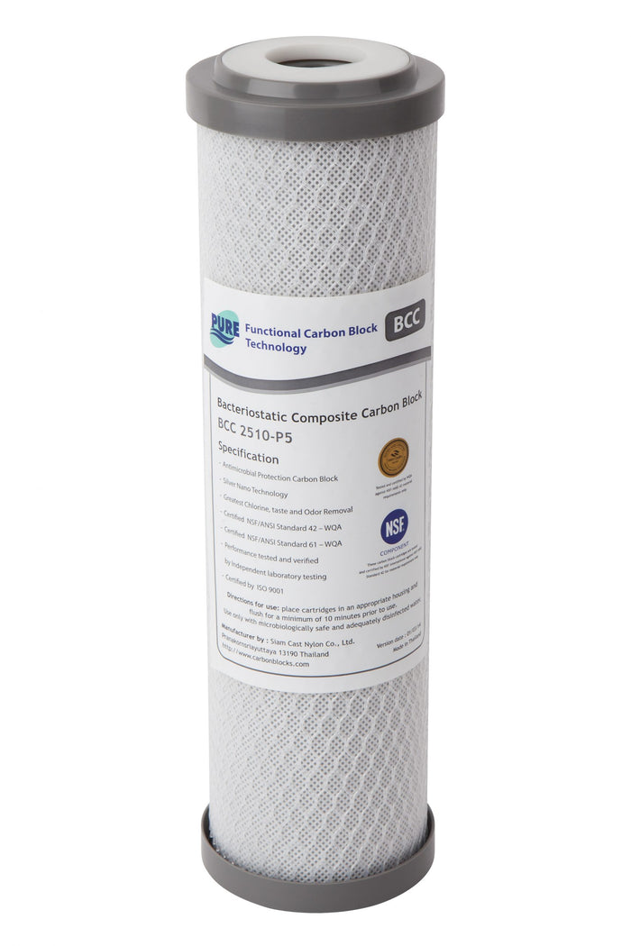 0.5 Micron Bacteriostatic Carbon Filter Block